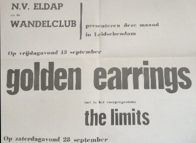 Golden Earrings show announcement September 19 1968 Leidschendam